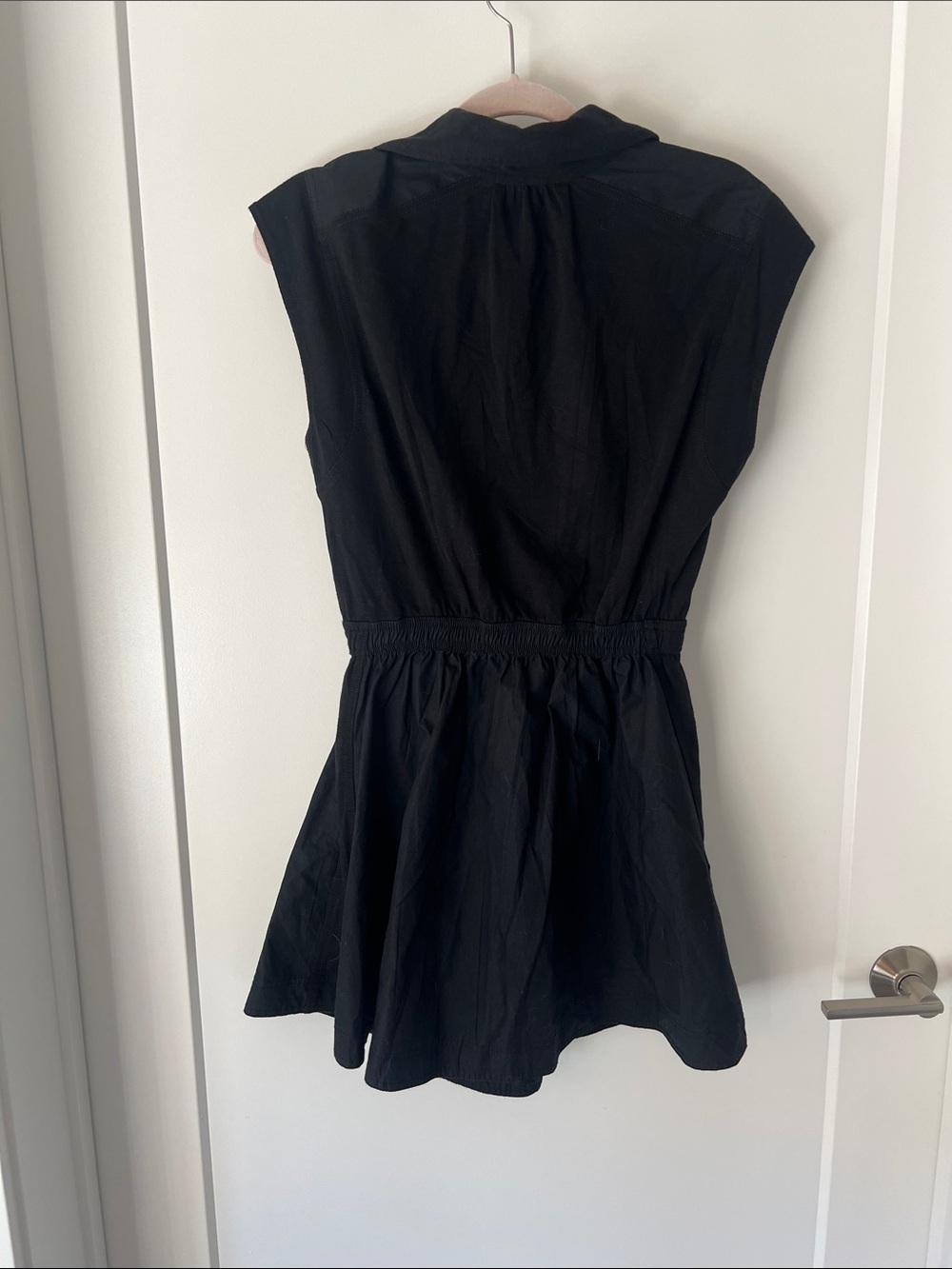 Anthropologie - NWT! - Black Sleeveless Cutout Shirt Dress - Picture 2 of 9